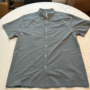 Vuori Bridge short sleeve button down in Kashmir XL